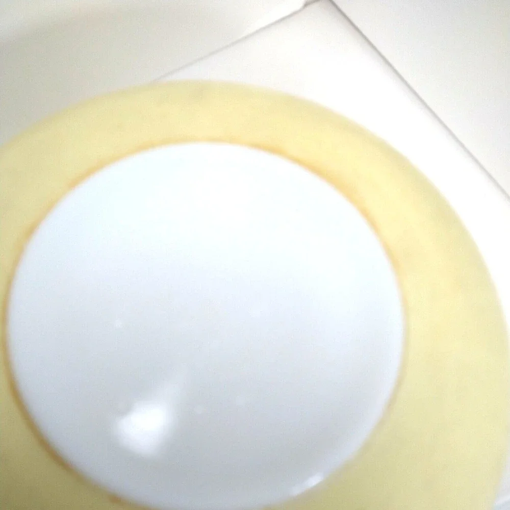 Pyrex 053 A-b B  1 1/2 Qt. Clear Glass‎ Casserole With Lid Yellow 🟡 White 🤍